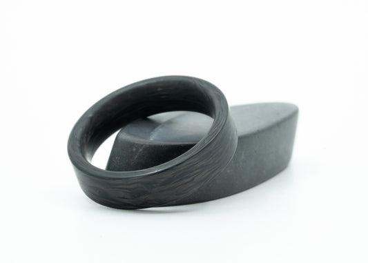 Size 9.5 Prototype Ring: Flat Forged Carbon