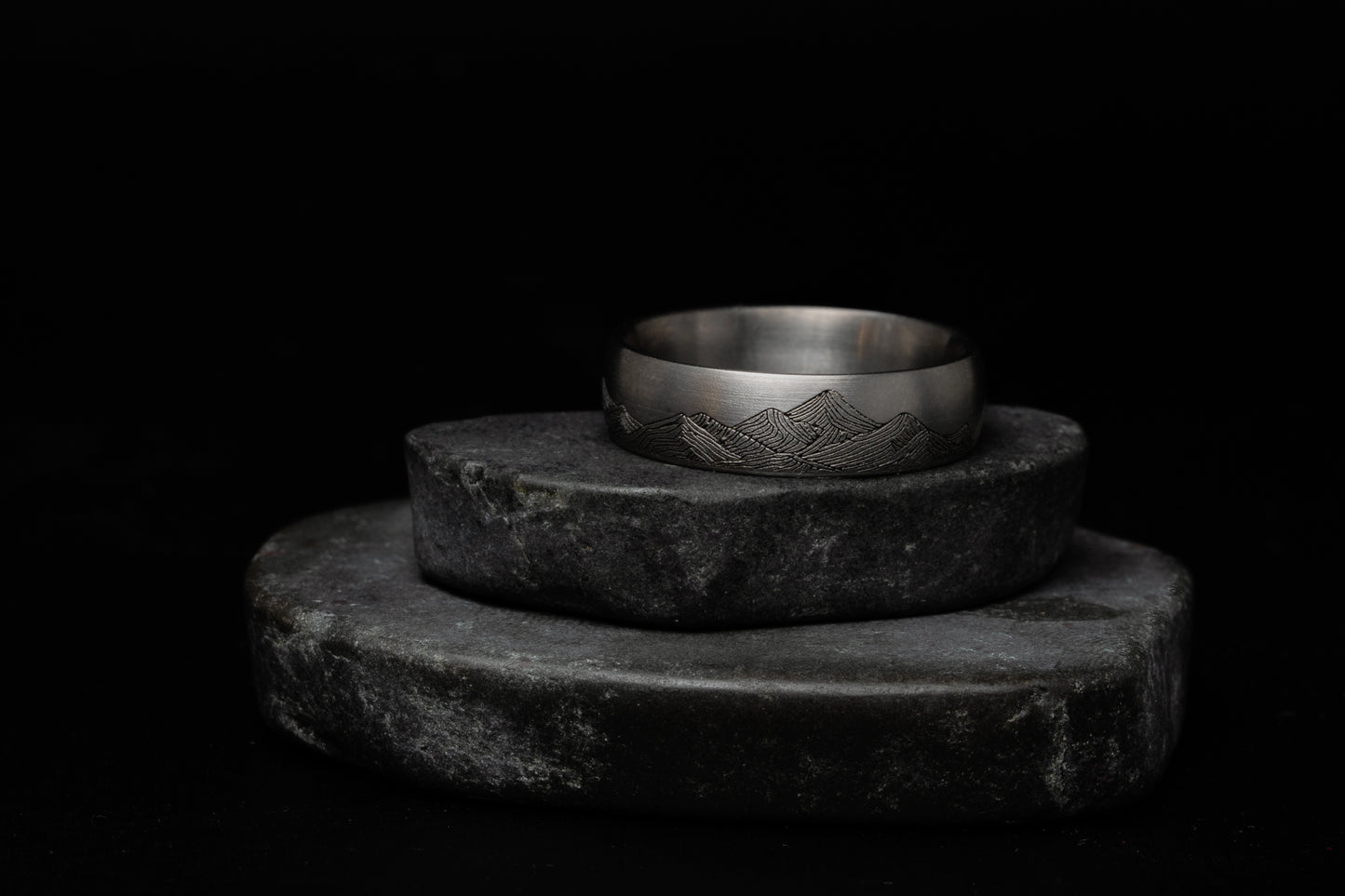 The 'Katsura' Titanium Mountain Ring