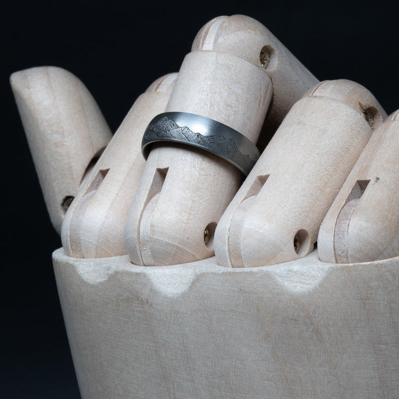 The 'Katsura' Titanium Mountain Ring
