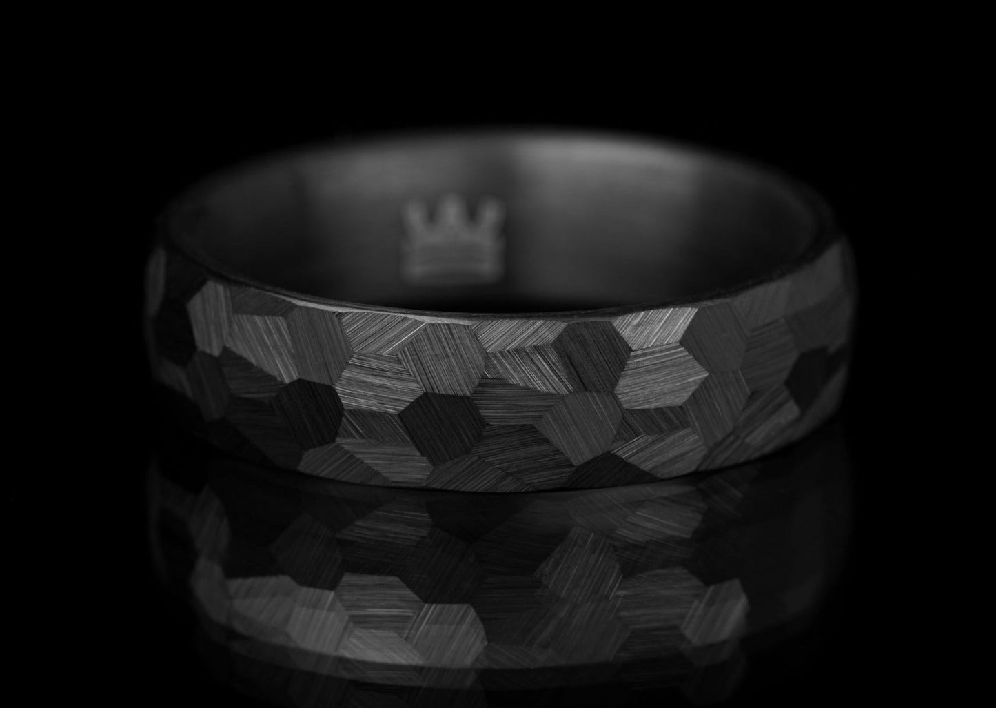 The Charles: Black Tungsten Edition Rings 