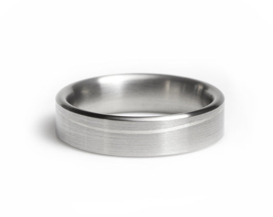 The Eero Titanium x Silver Inlay Rings 
