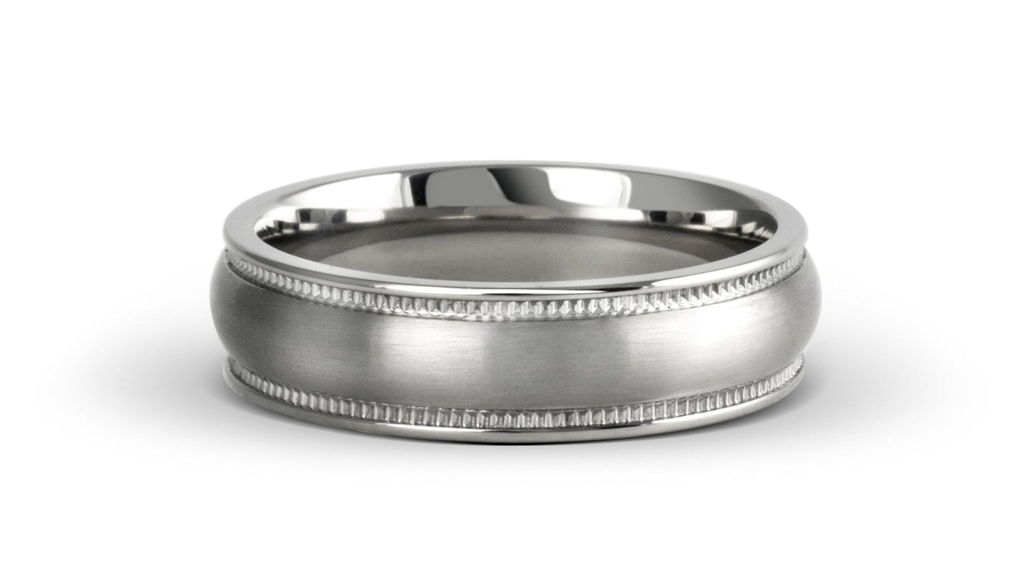 Stoberi Classic Milgrain Wedding Band (The Fitzroy) – Støberi