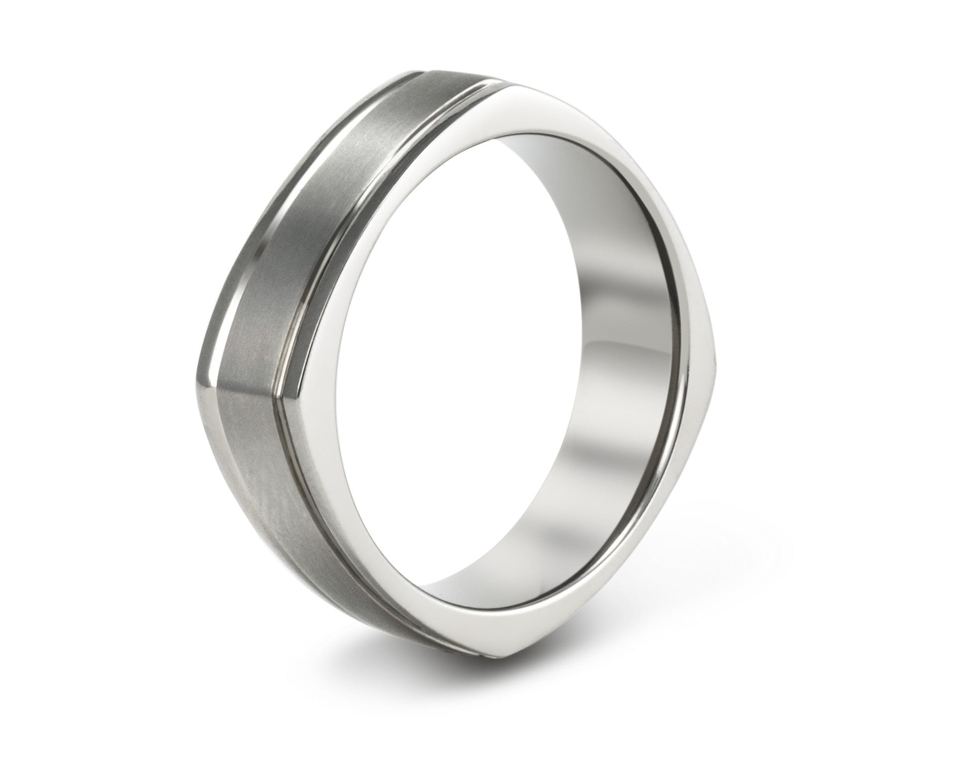 The Ralston Squared Titanium Ring Rings 