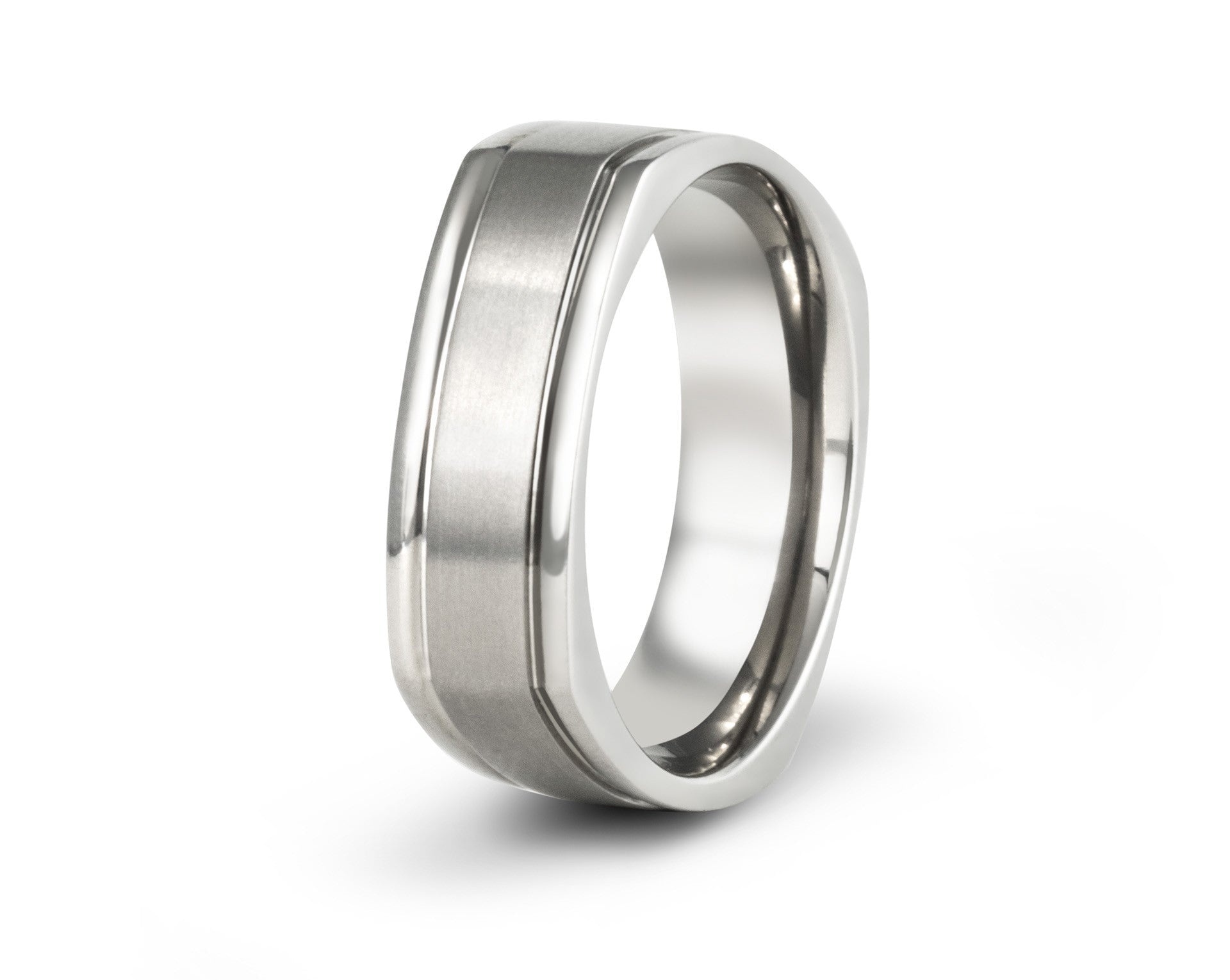 The Ralston Squared Titanium Ring Rings 