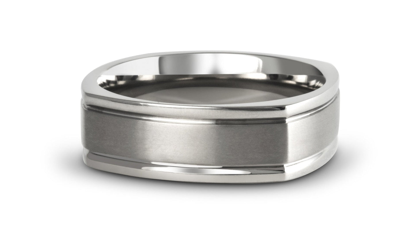 The Ralston Squared Titanium Ring Rings 