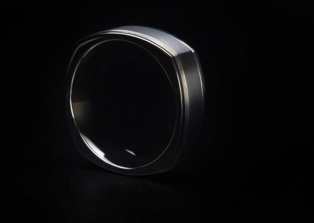 The Ralston Squared Titanium Ring Rings 