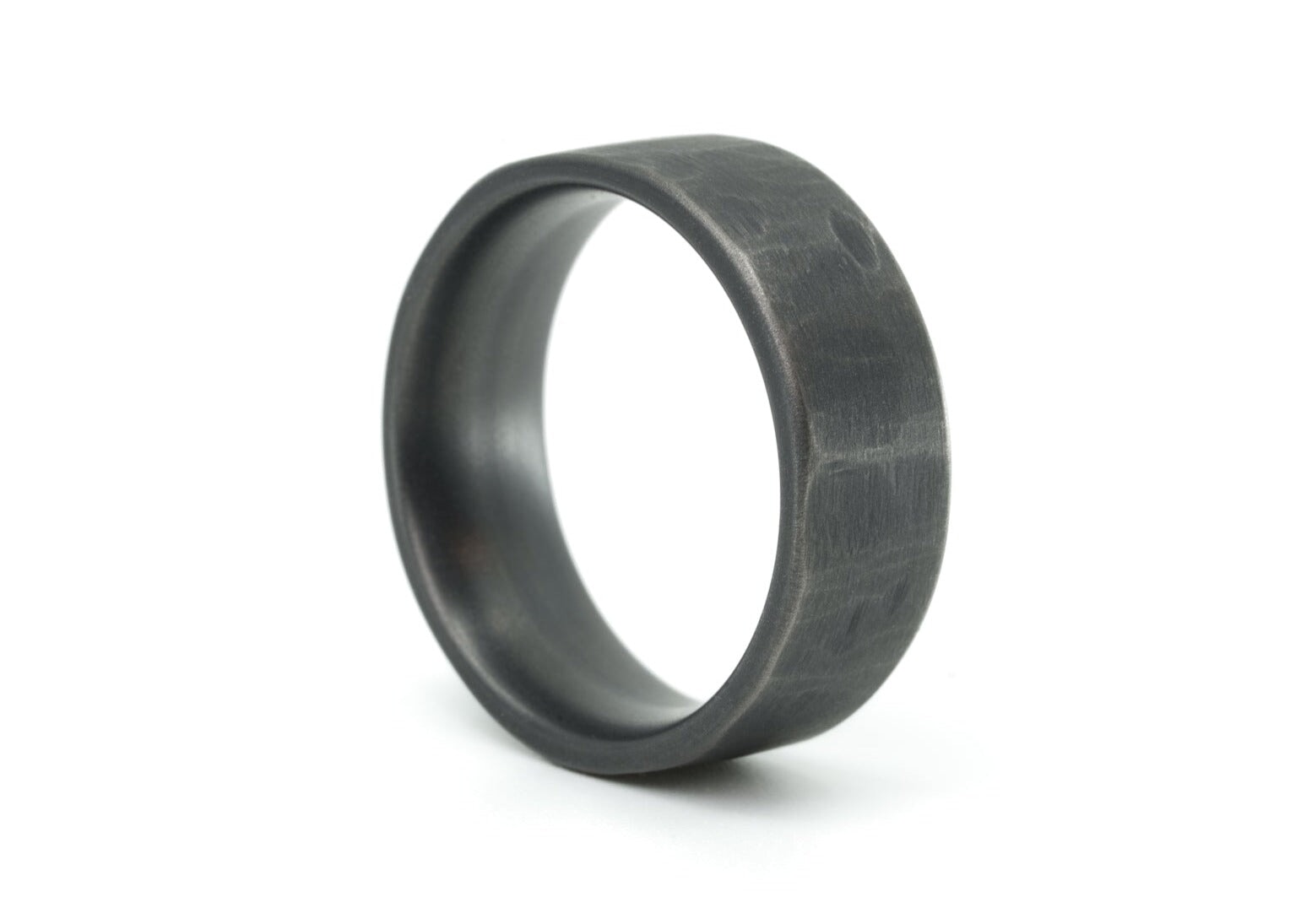 The Shepard Distressed Titanium Rings 