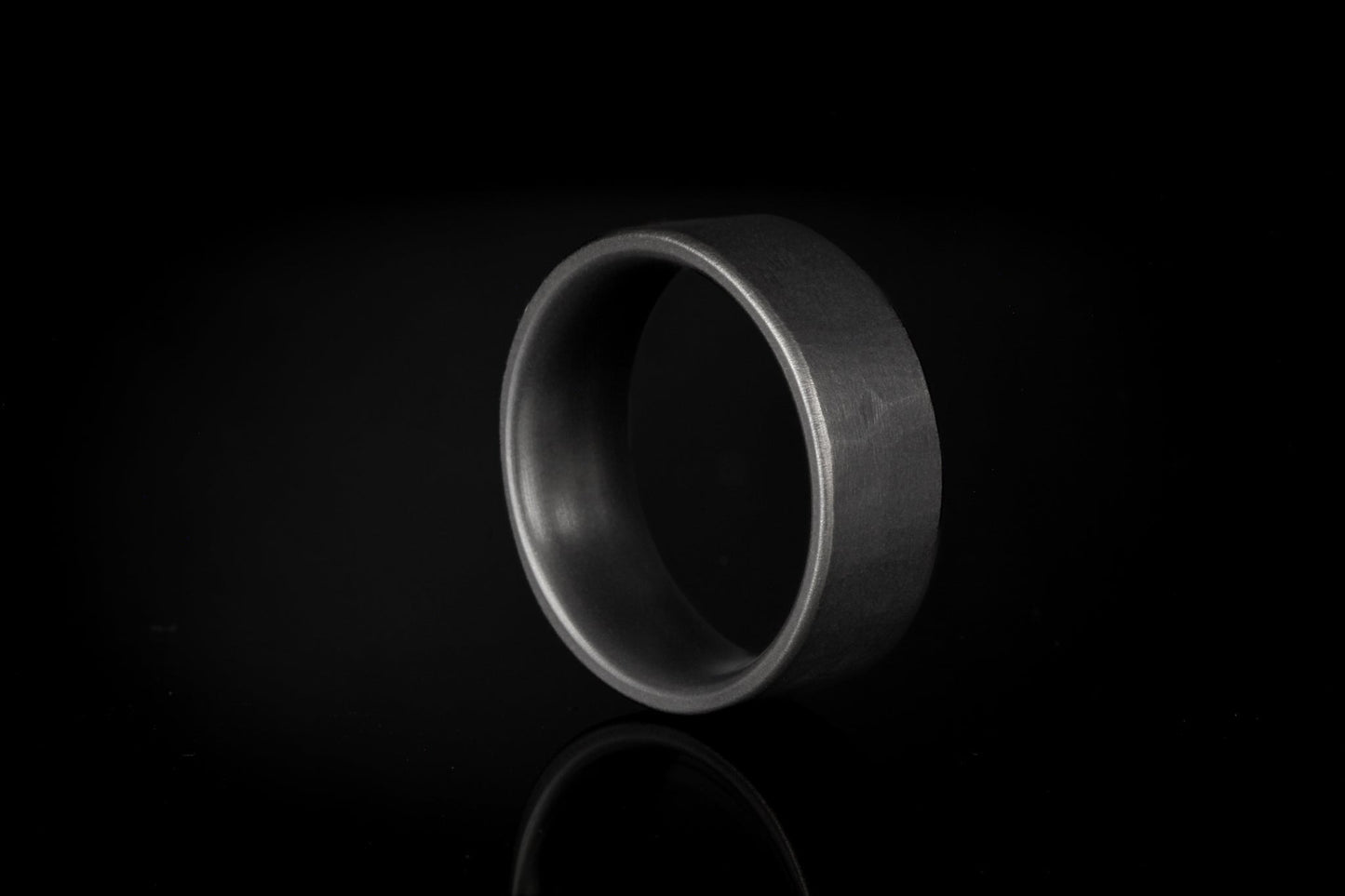 The Shepard Distressed Titanium Rings 