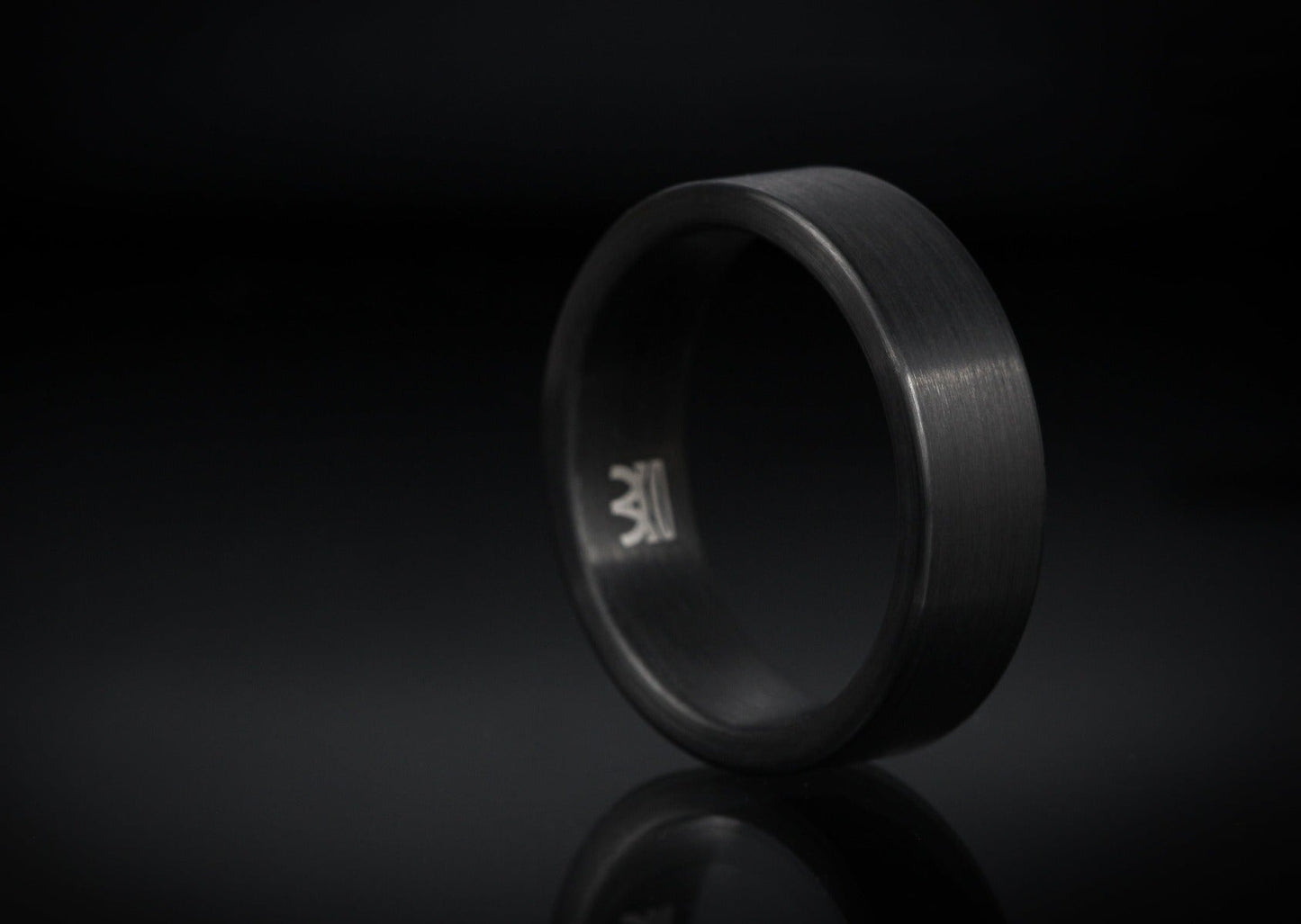 The Taro Black Tungsten Ring Rings 