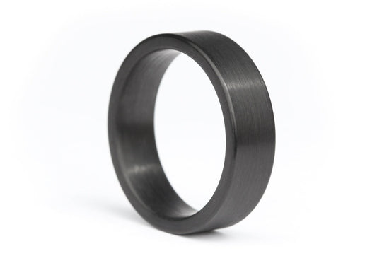 The Taro Black Tungsten Ring Rings 