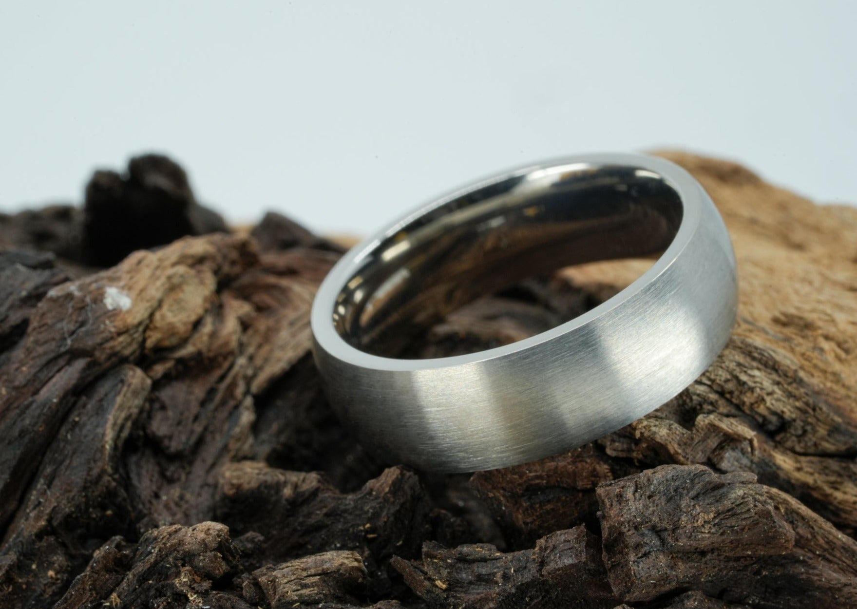 The Tillman Brushed Titanium Ring Rings 