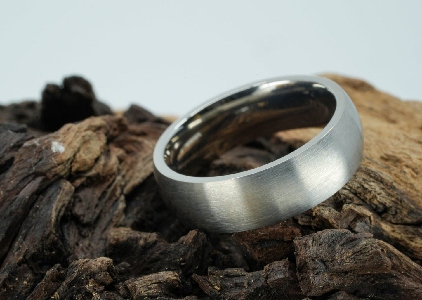 The Tillman Brushed Titanium Ring Rings 