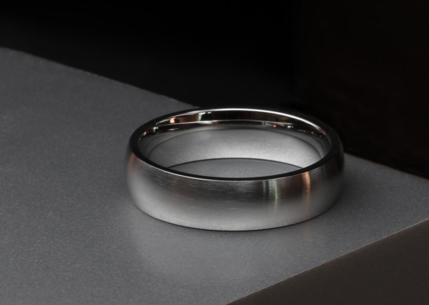 The Tillman Brushed Titanium Ring Rings 