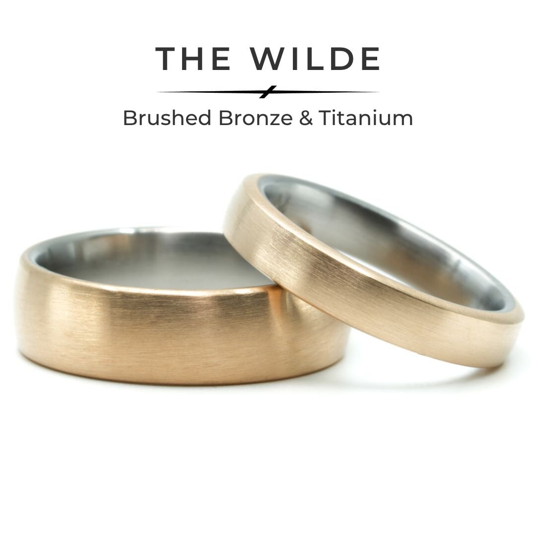 The Wilde Bronze x Titanium Rings 