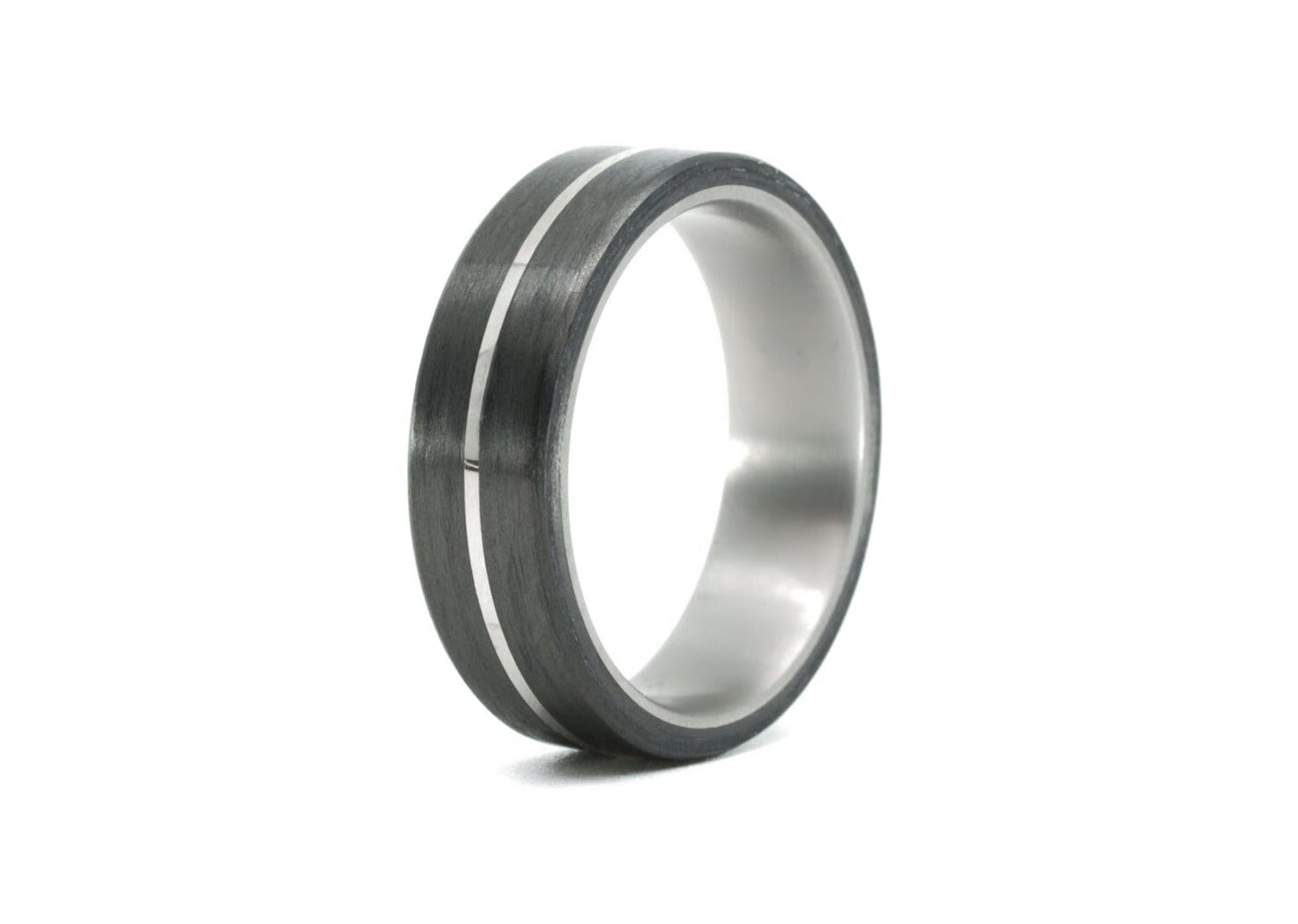 The Wyndom Carbon & Titanium Ring Rings 