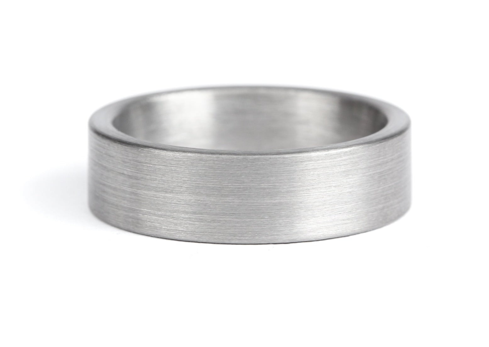 The Zuna Brushed Tungsten Ring Rings 