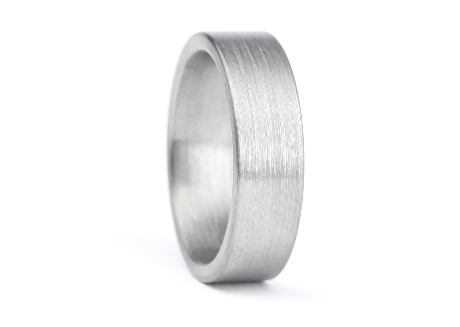 The Zuna Brushed Tungsten Ring Rings 
