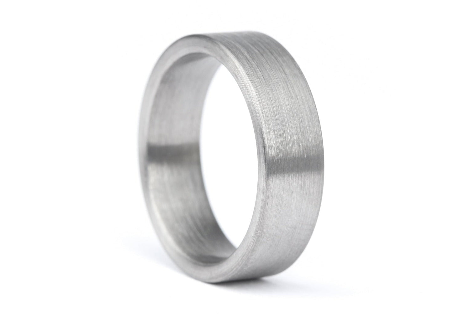 The Zuna Brushed Tungsten Ring Rings 