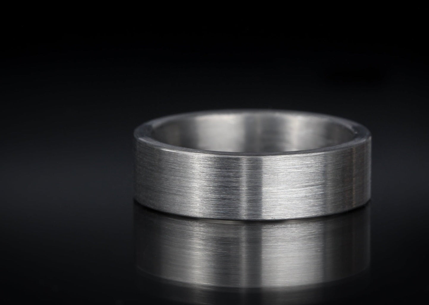 The Zuna Brushed Tungsten Ring Rings 