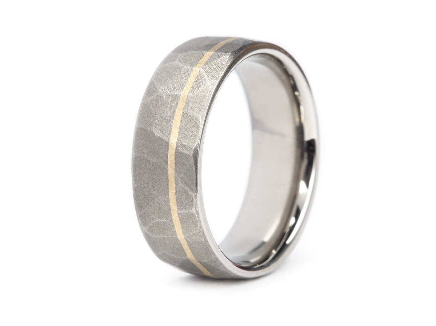 Titanium x 14k "Wyatt" Couples Set Rings 