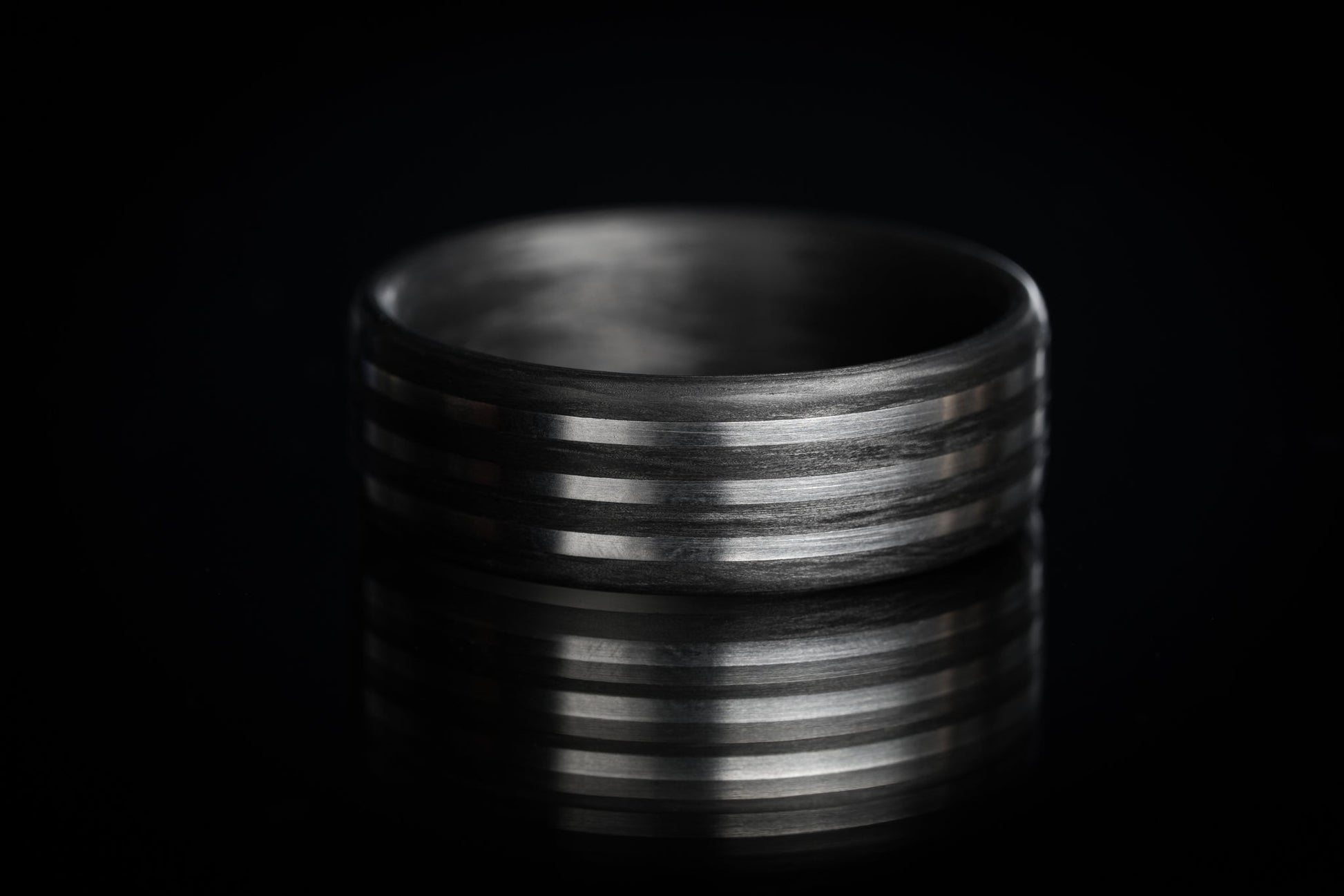X224 Custom Ring: Carbon + 14kWG Inlay Rings 