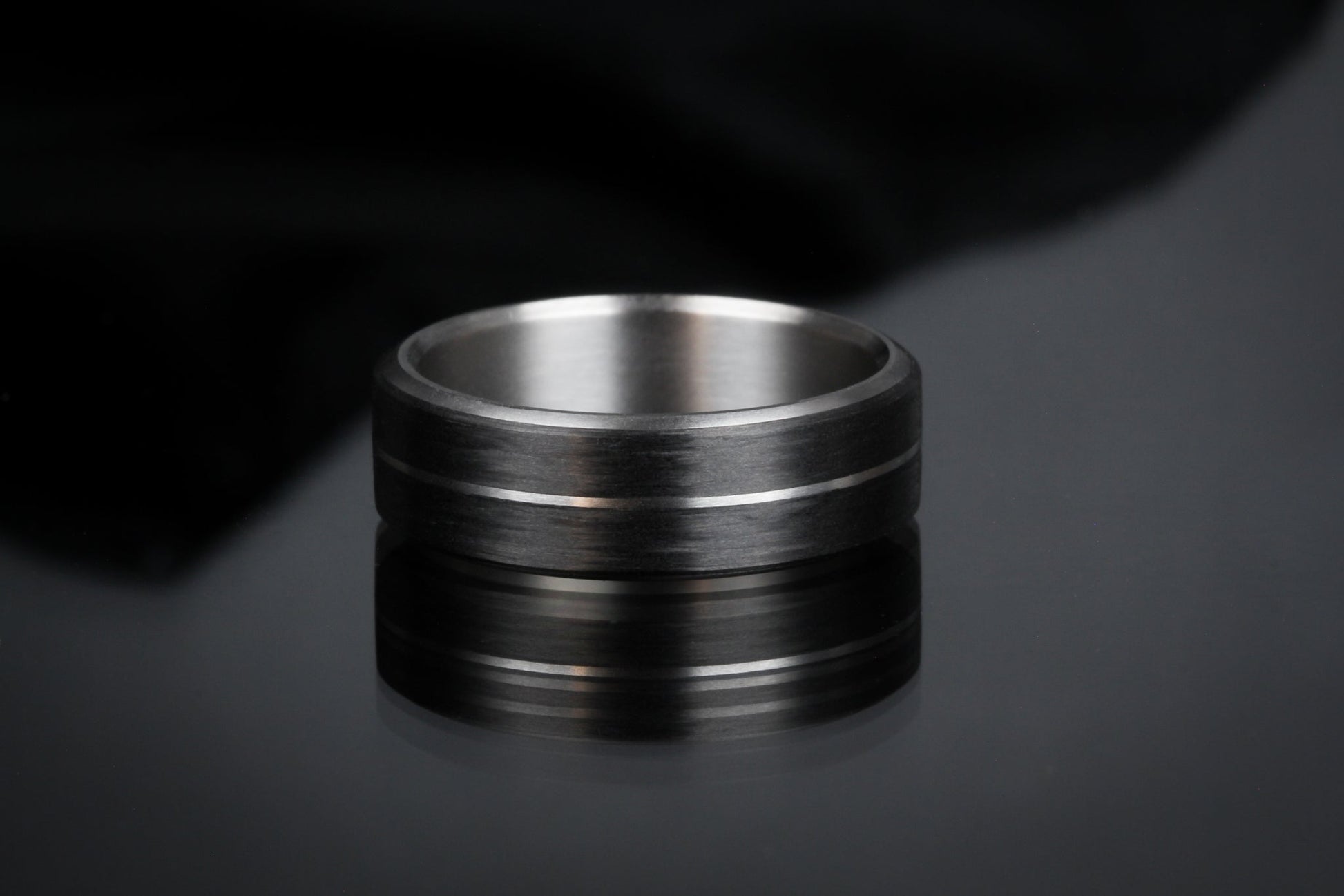 X224 Custom Ring: Carbon + 14kWG Inlay Rings 