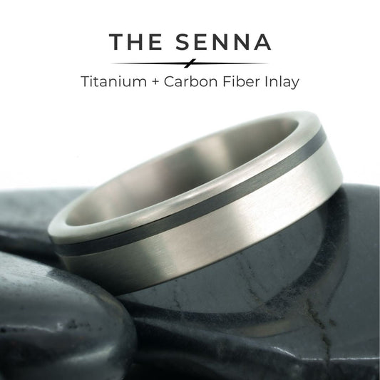 X227-REV Custom Ring: 6mm Senna w/ Bevel Rings 