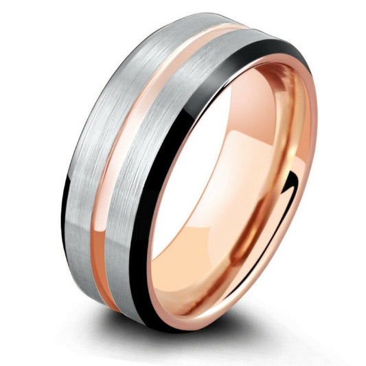 X229 Custom Ring: Titanium x 14kRG Rings 